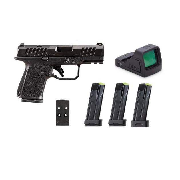 Rost Martin RM1S Handgun 9mm Luger 10(4)rd Magazines 3.6" Barrel Black Black Red Dot Pistol Case CA Compliant