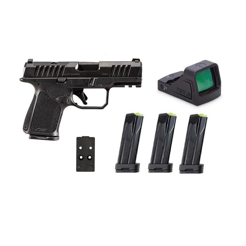 Rost Martin RM1S Handgun 9mm Luger 10(4)rd Magazines 3.6" Barrel Black Black Red Dot Pistol Case