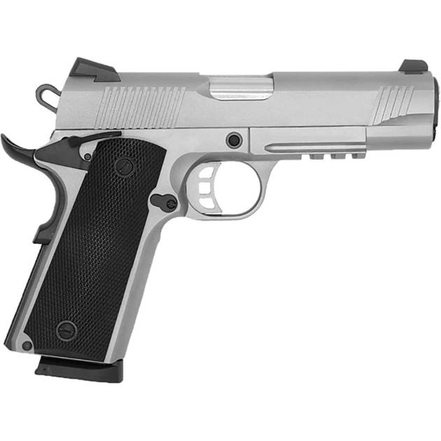 Tisas 1911 Carry SS45R Handgun .45 Auto 8rd Magazines(2) 4.25'' Stainless Steel