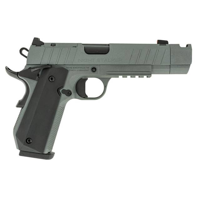 Tisas 1911 Nightstalker SF-C Handgun 45 Auto 8rd Magazine 4.25'' Compensated Barrel Cerakote Grey Finish