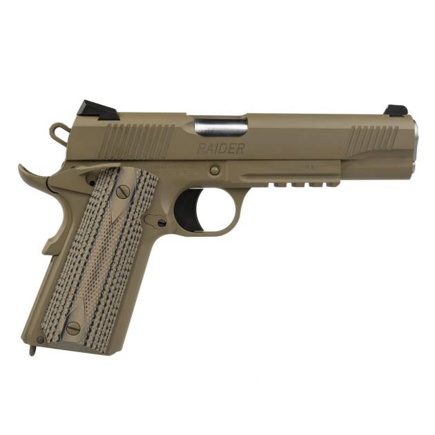 Tisas 1911 Raider B45R Handgun .45 Auto 8rd Magazine 5" Barrel FDE Cerakote G10 Grips
