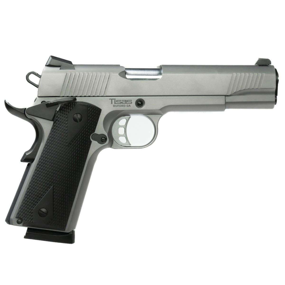 Tisas 1911 Duty SS45 Handgun .45 Auto 8rd Magazines(2) 5'' Barrel Stainless Steel