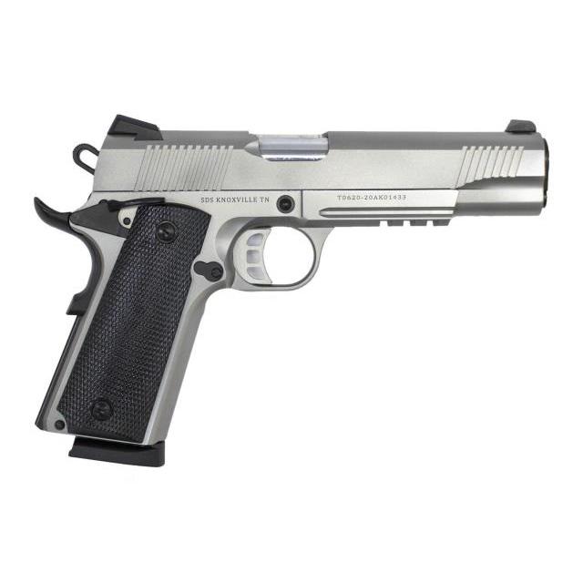 Tisas 1911 Duty SS45R Handgun .45 ACP 8rd Magazine 5" Barrel Stainless Steel w/Rail