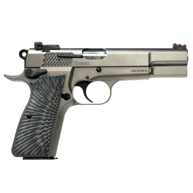 Tisas Regent BR9 Sport Handgun 9mm Luger 15rd Magazine(2) 4.67'' Barrel Nickel w/G10 Grips