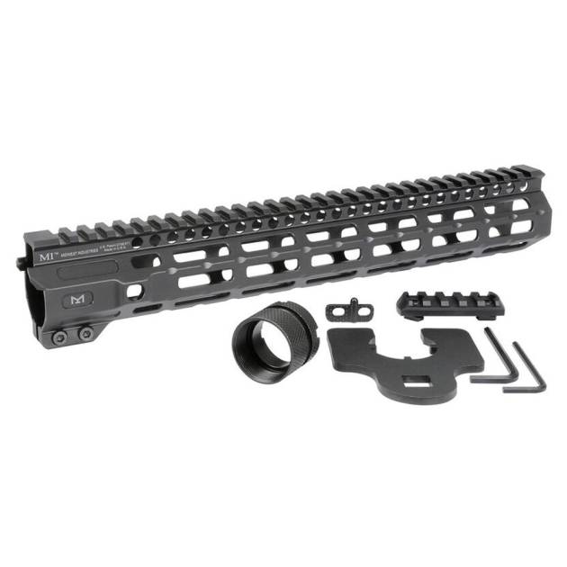 Midwest Industries Combat Rail Free Float Handguard 12.625" M-LOK Black