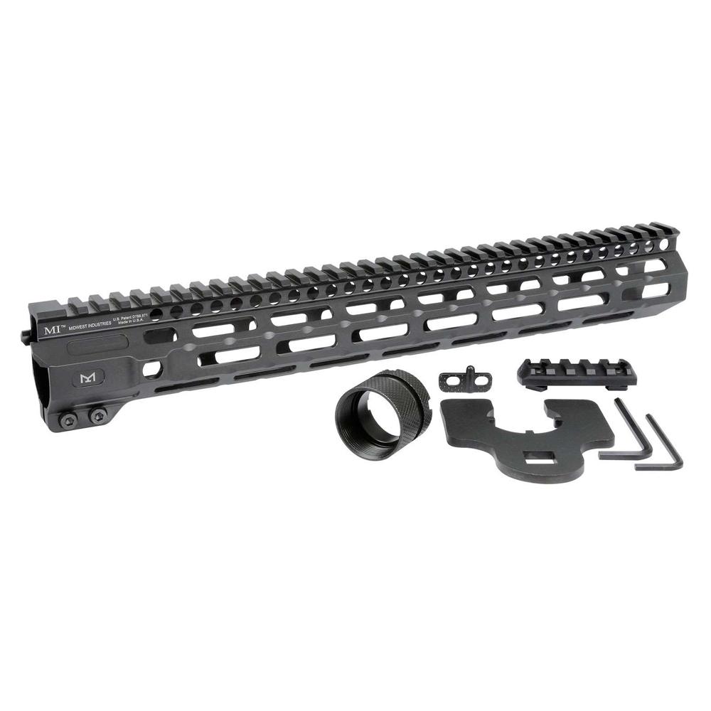 Midwest Industries Combat Rail Free Float Handguard 14" M-LOK Black