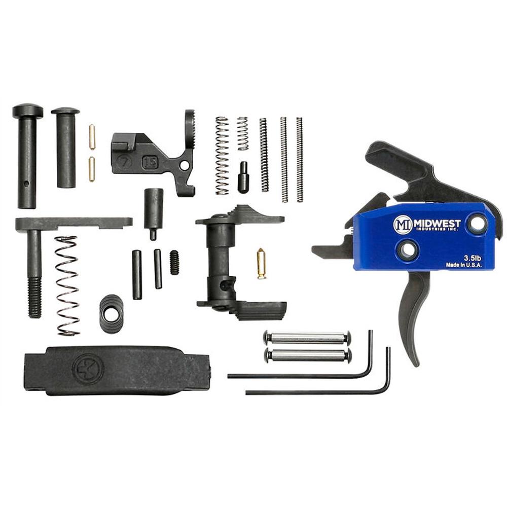 Midwest Industries Drop In Trigger Kit with Lower Parts Ambi Safety Black