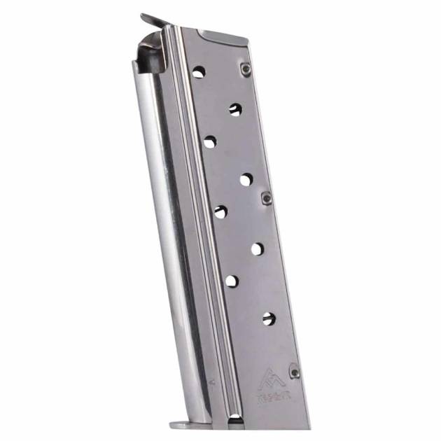 MEC-GAR 1911 Handgun Magazine 9mm Luger HT Nickel 9/rd