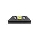 Night Fision Tritium Night Sight Set Yellow Front Black U-Notch Back for Glock