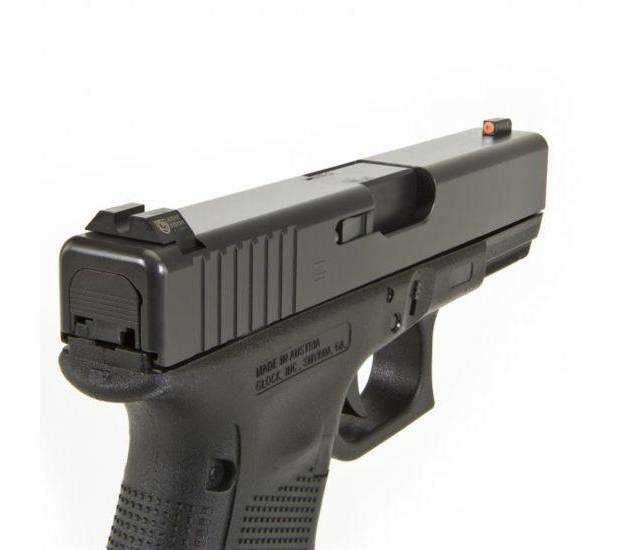 Perfect Dot Off Student Gun Accur8 NS Set w/Org Frnt+Blk Sq for Glk 17-39