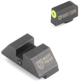 Night Fision Perfect Dot Official Student of the Gun Accur8 Night Sights w/Yellow Frnt+Blk Sq for Glock 17-39