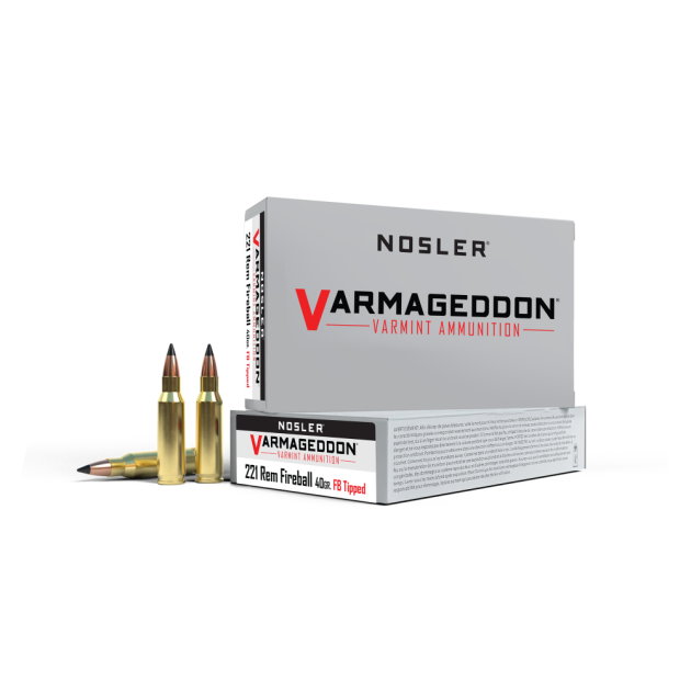 Nosler Varmegeddon Rifle Ammunition .221 Rem Fireball 40 gr FB Tipped 3100 fps 20/ct