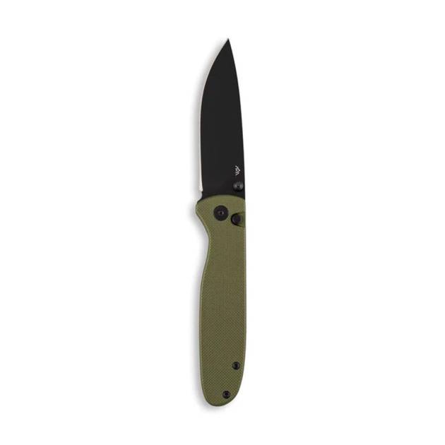 Outdoor Edge Dirk Folding Knife 3-1/4" Drop Point Blade Green