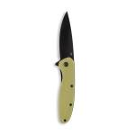 Outdoor Edge Viddux Folding Knife 3-1/8" Drop Point Blade Green
