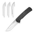 Outdoor Edge Razor VX5 Replaceable Blade Folding Knife 3" Drop Point Blade Black