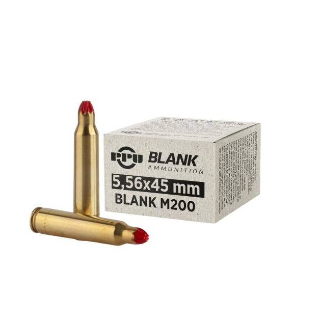 PPU Blank Rifle Ammunition 5.56mm M-200 A1 Blanks 20/ct