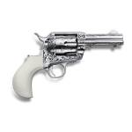 Cimarron Firearms Huckleberry Handgun .45 Colt 6rd Capacity 3.5" Barrel Nickel Finish Poly Ivory Grip