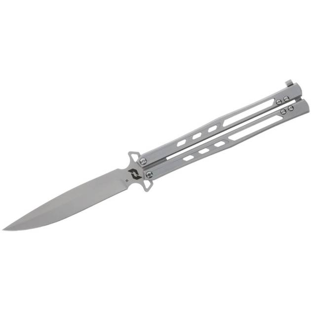 Schrade Alkymest Butterfly Folding Knife 4" Blade Silver