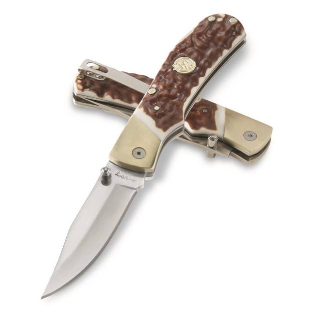 Uncle Henry Next Gen 7UH Folding Knife 3-4/5" Clip Point Blade Staglon Box