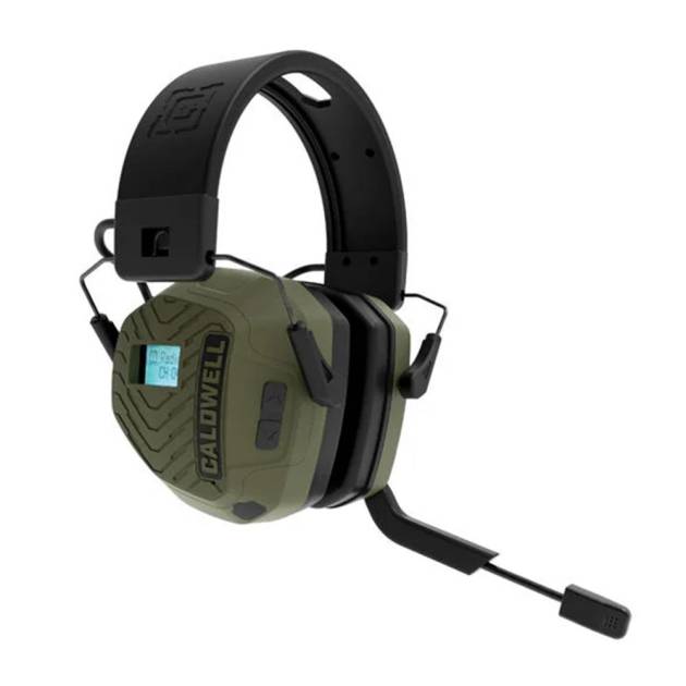 Caldwell EMax Pro Series Electronic Ear Muffs 23dB BT Two Way Communication OD Green