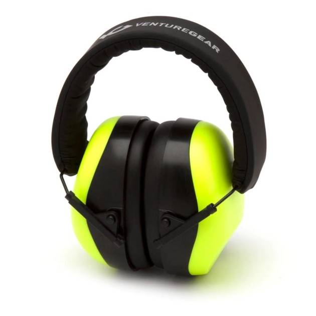 Pyramex Venture Gear VG80 Series Passive Earmuff 25dB Lime