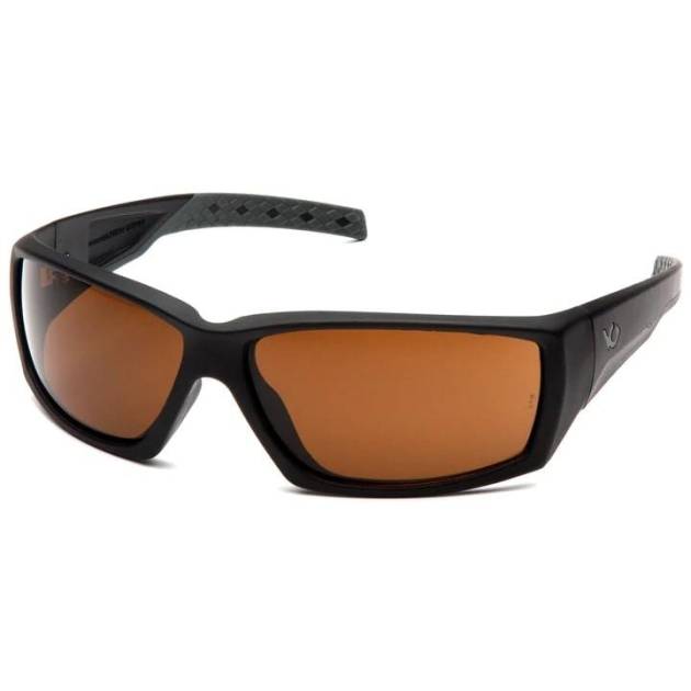 Pyramex Overwatch Shooting Glasses Black with Bronze Lens Anti Fog