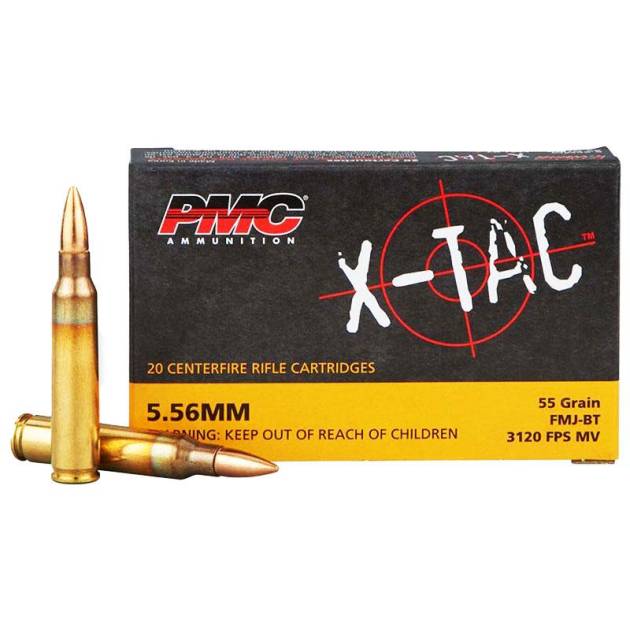 PMC Xtac 5.56mm 55Gr FMJ BT 20bx