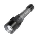 Police Security Flashlights Long Throw Flashlight 700 Lumens Black 1/3 Mile