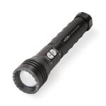 Police Security Flashlights Long Throw LED Flashlight 1000 Lumens Black