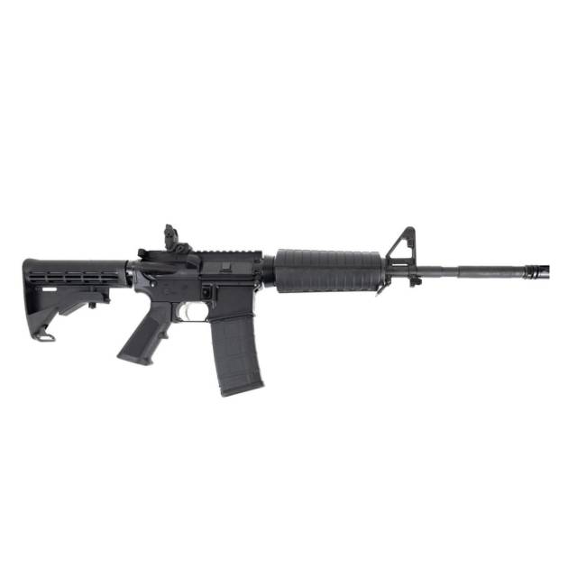 DPMS DPM4-FSB M4 AR-15 Rifle 5.56mm 30rd(1) 16" Threaded Barrel Magpul MBUS Rear Sight Black M4 Stock