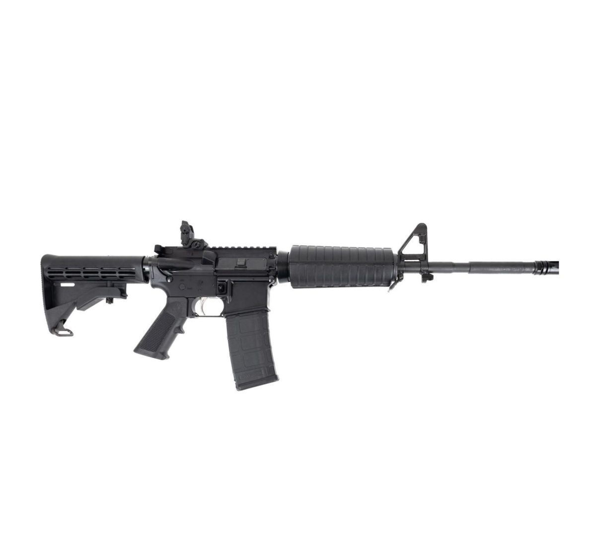 DPMS DPM4-FSB M4 AR-15 Rifle 5.56mm 30rd(1) 16" Threaded Barrel Magpul MBUS Rear Sight Black M4 Stock
