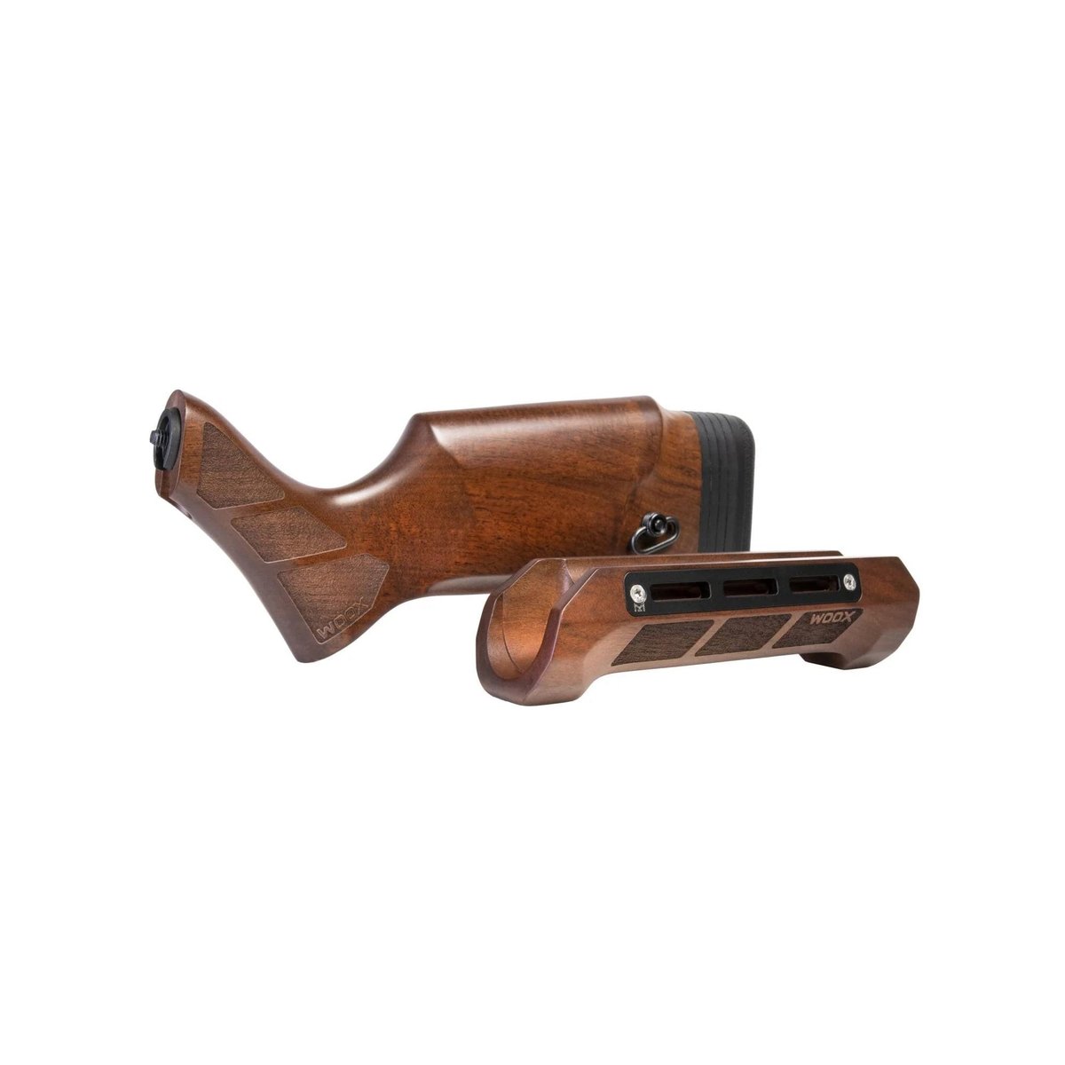 WOOX Gladiatore Stock and Forend Kit for Mossberg 500 6.75" Action Tube Walnut