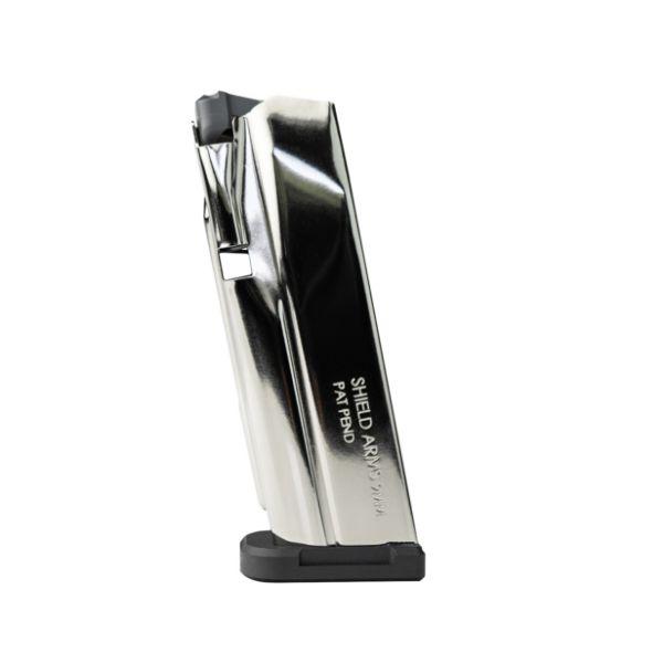Shield Arms S15 Gen 3 Handgun Magazine Electroless Nickel 9mm Luger 15/rd