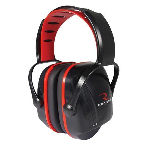 Radians X-Caliber 22 Youth Passive Ear Muffs 22dB Red Black