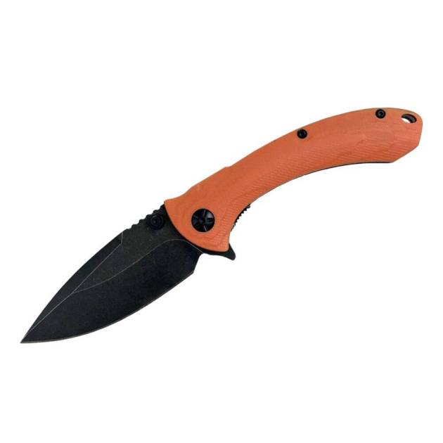 ABKT Elite Shadow Protector II Folding Knife 3-1/2" Drop Point Blade Orange