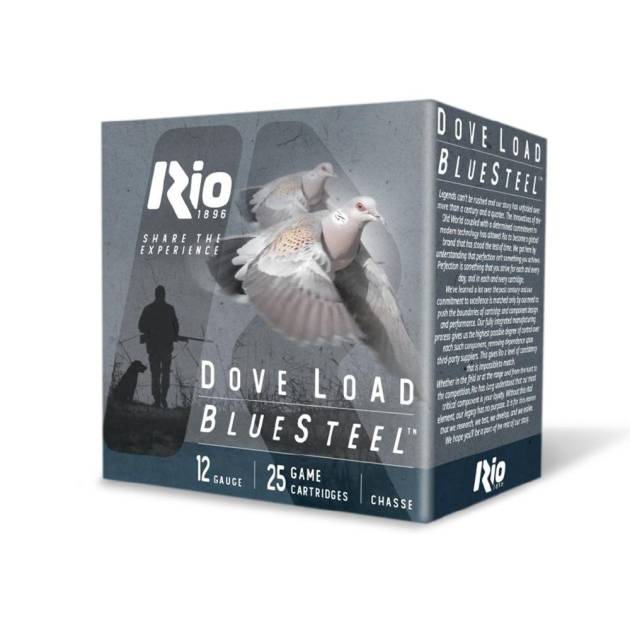 Rio Bluesteel Dove Load Shotshells 12ga 2-3/4" 7/8oz 1350fps #7 25/ct