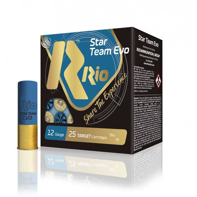 Rio Star Team Evo 28 Low Recoil Shotshells 12 ga  2-3/4" 1 oz 1135 fps #7.5 25/ct