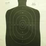 Speedwell Official NRA Police Qualification Silhouette Police Silhouette - Black - 50 yd. 24" X 45" 100/Pack