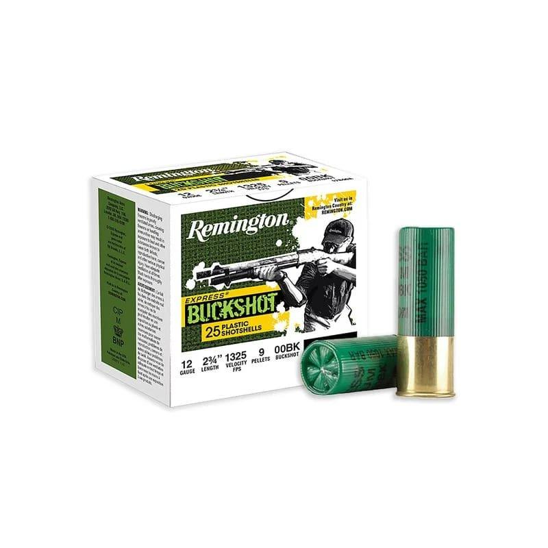 Remington Buckshot 12 ga 2-3/4" 9 plts #00 1325 fps 25/ct