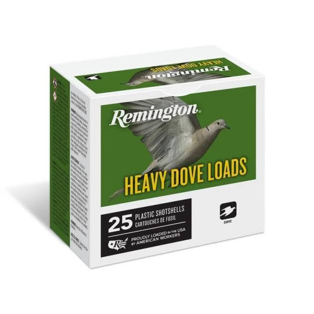 Remington Heavy Dove Load Shotshells 12ga 2-3/4 in 1-1/8 oz #7.5 1255 fps 25/ct