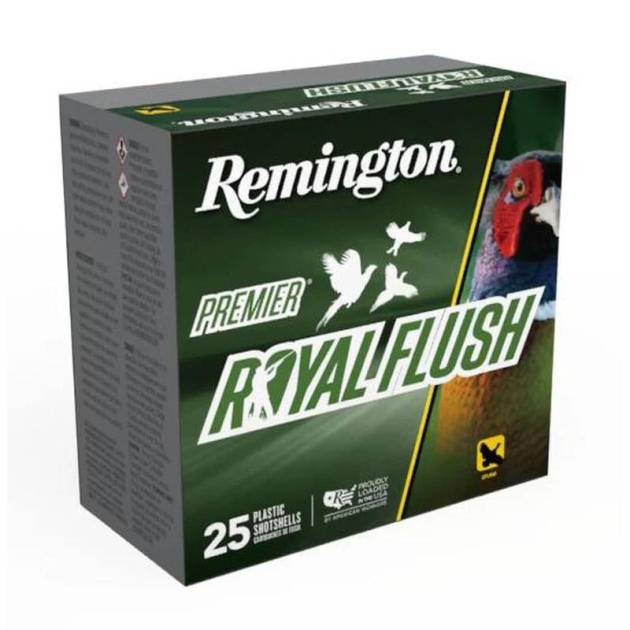 Remington Premier Royal Flush Shotshells 12ga 2-3/4" 1-1/4oz 1550 fps #6 25/ct