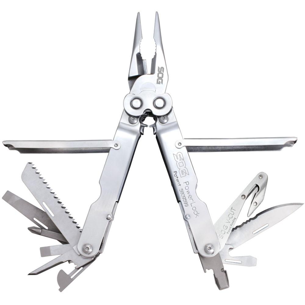 SOG Powerlock with V Cutter Multi-Tool with Nylon Sheath