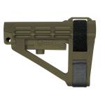 SB Tactical SBA4 5-Postion Adjustable Brace for AR-15 OD Green