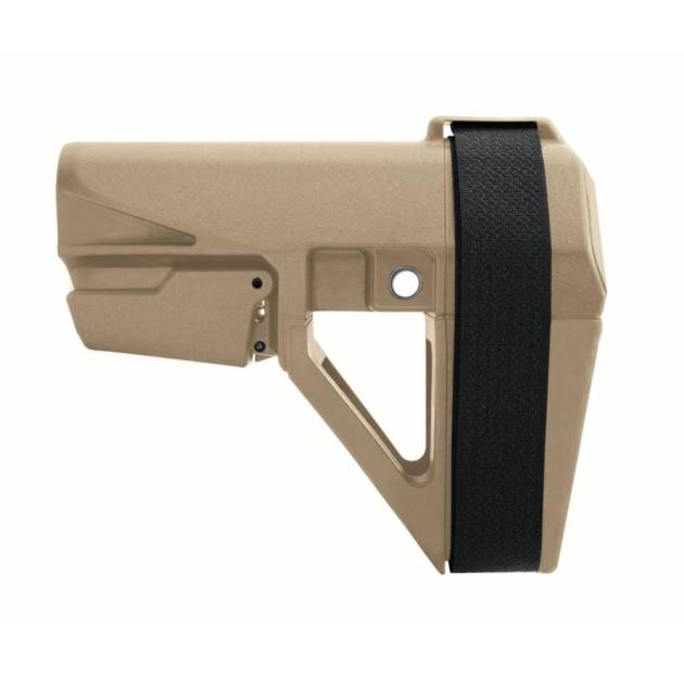 SB Tactical SBA5 Pistol Stabilizing Brace 5-Position Adjustable for AR-15 FDE