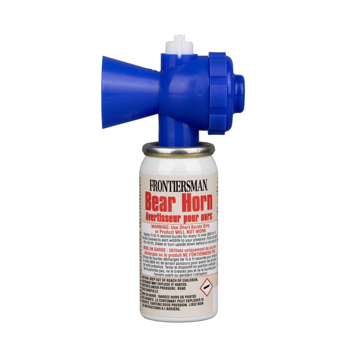 Sabre Frontiersman Bear Horn with On/Off Locking Top to Prevent Accidental Deployment