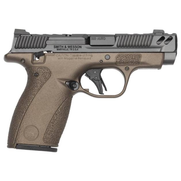 S&W PC Bodyguard 2.0 Midnight Bronze Carry Comp Handgun .380 Auto 10(1)&12(1)rd Magazines 3.1" Comp Barrel Thumb Safety