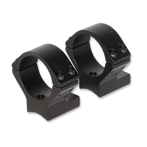 Talley Lightweight Alloy Scope Mounts - Black Anodized - 30mm - Low Ruger American Savage  w/Accutrigger Steven 200 Stiller Predator TC Venture