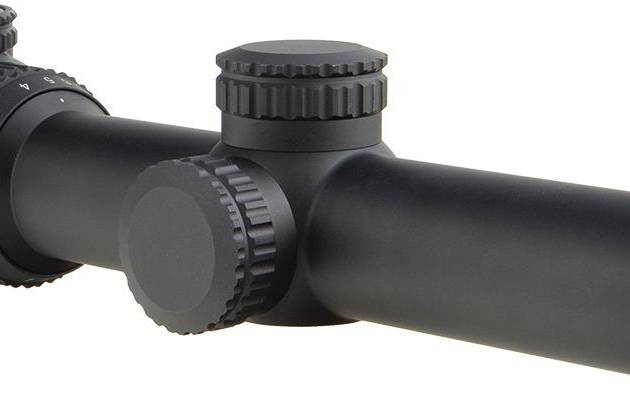 Trijicon Accupoint Rifle Scope - 1-6x24 30mm SFP Standard DuPlex Crosshair w/ Green Dot