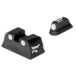 Trijicon Bright & Tough Night Sight Set White with Green Front and Rear