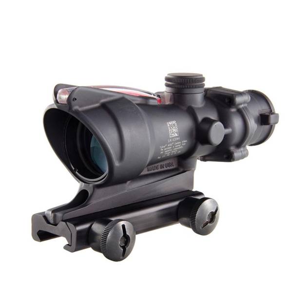 Trijicon ACOG BAC Rifle Scope with Sight 4x32mm Red Chevron .223 Matte with TA51 Mount
